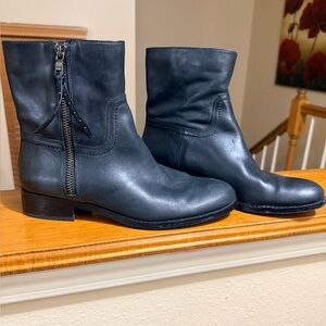 Leather Coach Boots